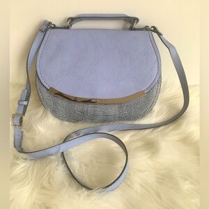Nine West Lavender Crossbody Leather Pebble Bag